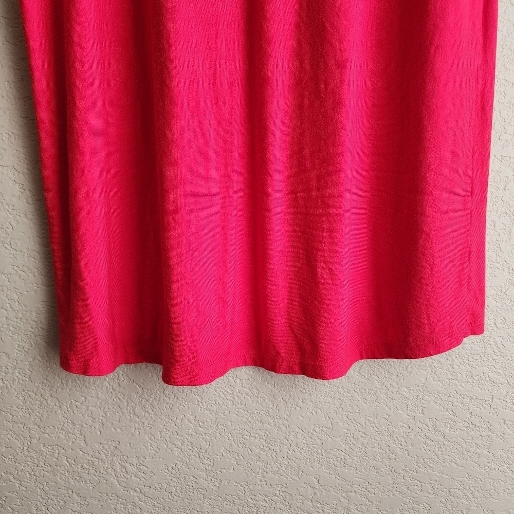 E. Luna Red Women's Short Sleeve Liberty Top Size M - Picture 7 of 11